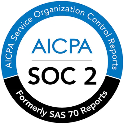 AICPA SOC 2 Type II compliance badge